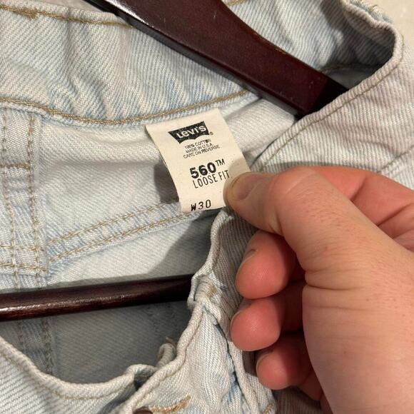 Vtg levis 560 light wash shorts 28 - Picture 4 of 8